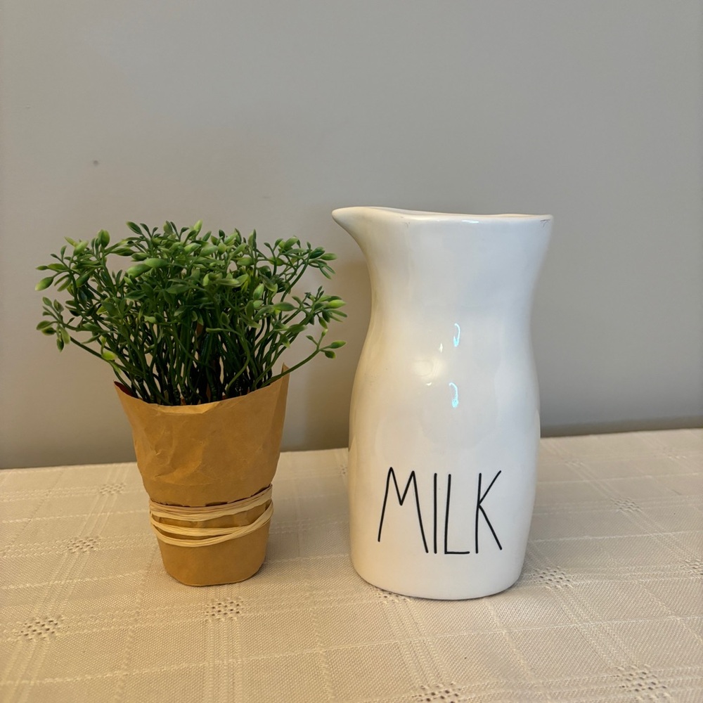 Rae Dunn Ceramic MILK Pitcher Carafe Farm House Look